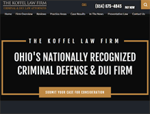 Tablet Screenshot of koffellaw.com